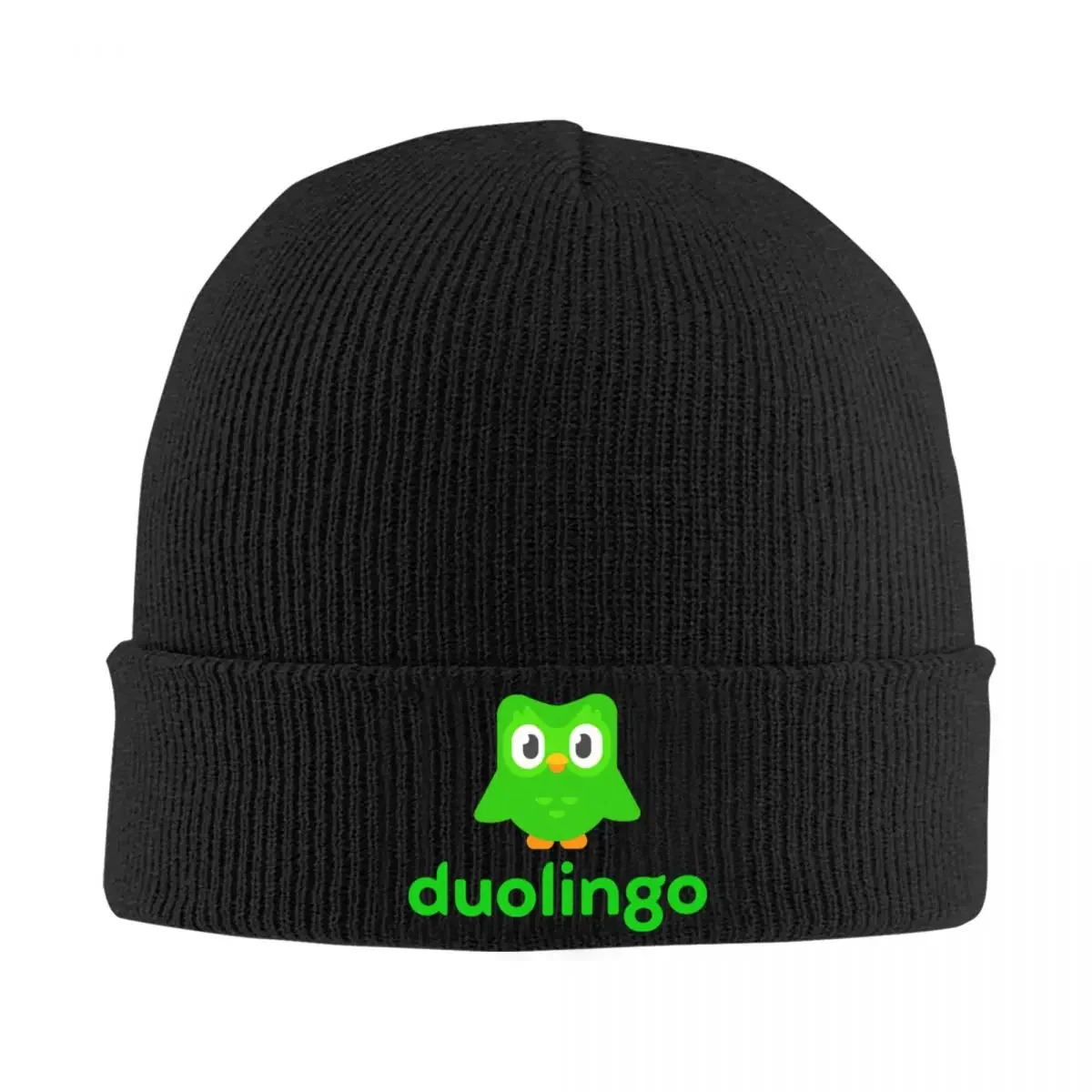 Duolingo Логотип Вязаные шапочки осенние зимние шапки Теплые Акриловые Новые для