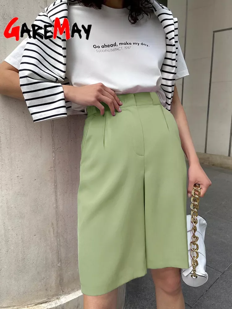 Summer Women's Shorts 2022 Casual Loose Wide Leg Long Shorts Pockets Office Solid Knee-length Oversize Shorts for Women
Summer Women's Shorts 2022 Casual Loose Wide Leg Long Shorts Pockets Office Solid Knee-length Oversize Shorts for Women