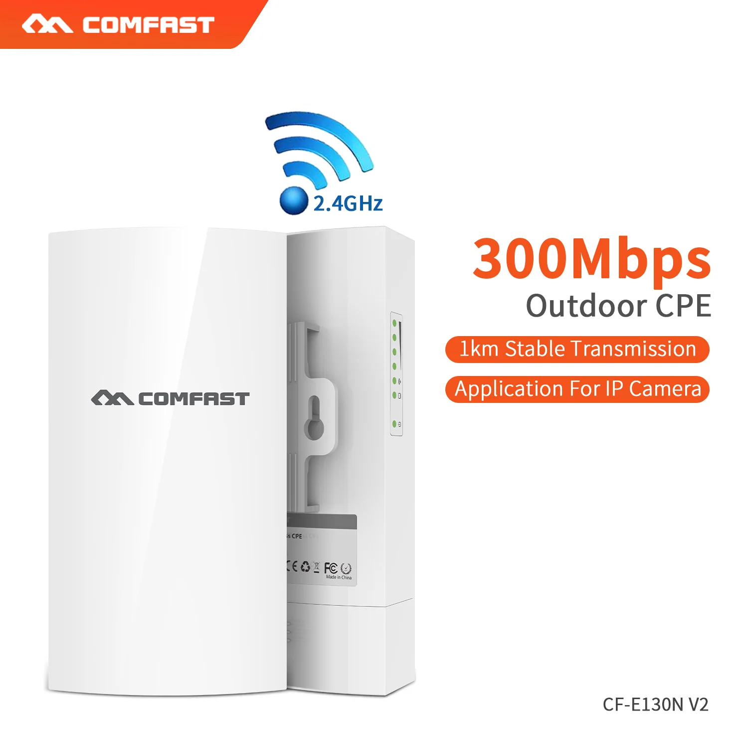 COMFAST открытый мини CPE беспроводной мост большой диапазон для ip-камеры проекта 300 Мбит/с 2,4 ГГц QCA9531 чип передачи WiFi повторитель
COMFAST открытый мини CPE беспроводной мост большой диапазон для ip-камеры проекта 300 Мбит/с 2,4 ГГц QCA9531 чип передачи WiFi повторитель