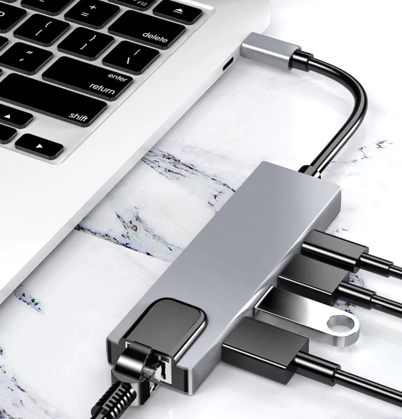 USB C концентратор 5 в 1 Type C 4K HDMI адаптер RJ45 SD/TF кардридер PD Зарядка для MacBook ноутбука компьютера док-станции
USB C концентратор 5 в 1 Type C 4K HDMI адаптер RJ45 SD/TF кардридер PD Зарядка для MacBook ноутбука компьютера док-станции