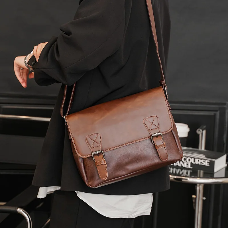 Vintage Men's Bag Shoulder Simple Work Briefcase Bag Crossbody Men Messenger Bags Laptop Daily Design Satchels Bag Lightweight
Vintage Men's Bag Shoulder Simple Work Briefcase Bag Crossbody Men Messenger Bags Laptop Daily Design Satchels Bag Lightweight