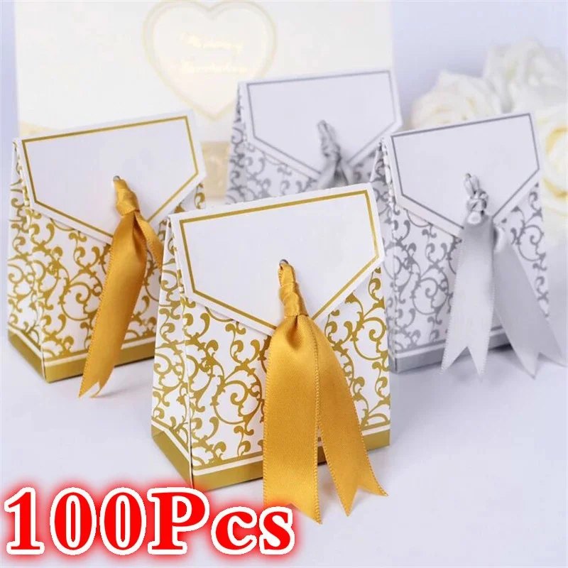 100PCS Gold Silver Paper Candy Box Gift Bag Wedding Gift Packaging Baby Shower Favors Birthday Party Supplies Wedding Candy Box
100PCS Gold Silver Paper Candy Box Gift Bag Wedding Gift Packaging Baby Shower Favors Birthday Party Supplies Wedding Candy Box