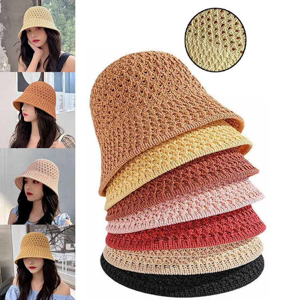 Foldable Handmade Fisherman Straw Hat Sunscreen Sweet Summer Vacation Casual Holiday Women's Girls Fashion Bucket Beach Hat
Foldable Handmade Fisherman Straw Hat Sunscreen Sweet Summer Vacation Casual Holiday Women's Girls Fashion Bucket Beach Hat