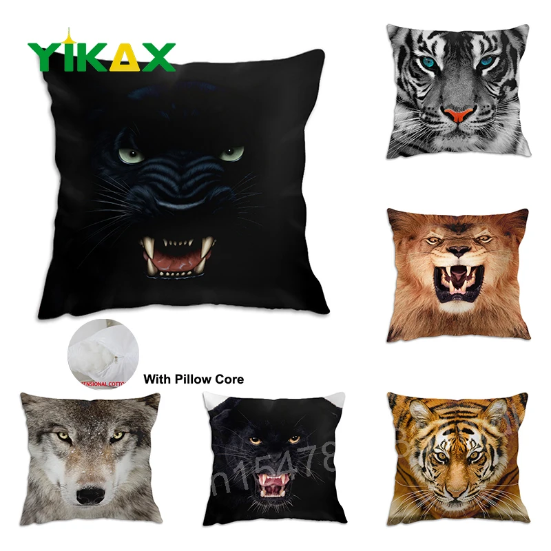 45X45CM Wild Animal Pillow Case With Pillow Core Tiger Pattern Print Pillowcase Super Peach Skin Cushion Cover For Car Sofa Home
45X45CM Wild Animal Pillow Case With Pillow Core Tiger Pattern Print Pillowcase Super Peach Skin Cushion Cover For Car Sofa Home