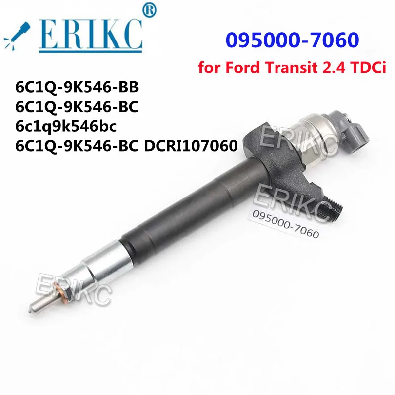 ERIKC 095000-7060 Common Rail Fuel Injector 095000-7061 6C1Q-9K546-BB 6C1Q-9K546-BC For Ford Transit 2.4 TDCi
ERIKC 095000-7060 Common Rail Fuel Injector 095000-7061 6C1Q-9K546-BB 6C1Q-9K546-BC For Ford Transit 2.4 TDCi