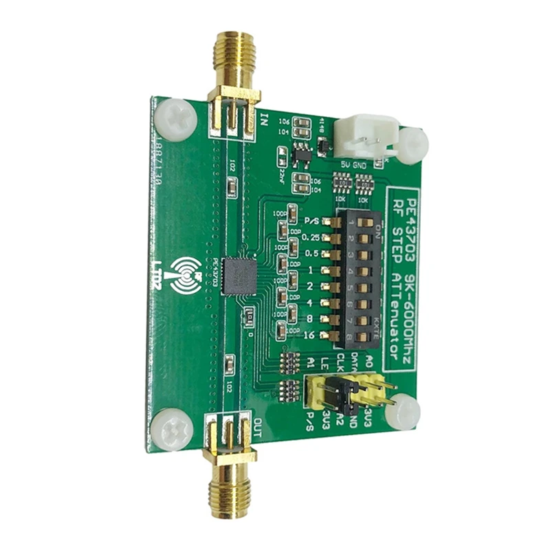 PE43703 Digital RF Attenuator Module 9K-4Ghz Serial Parallel 0.25DB Step To 31.75DB
PE43703 Digital RF Attenuator Module 9K-4Ghz Serial Parallel 0.25DB Step To 31.75DB