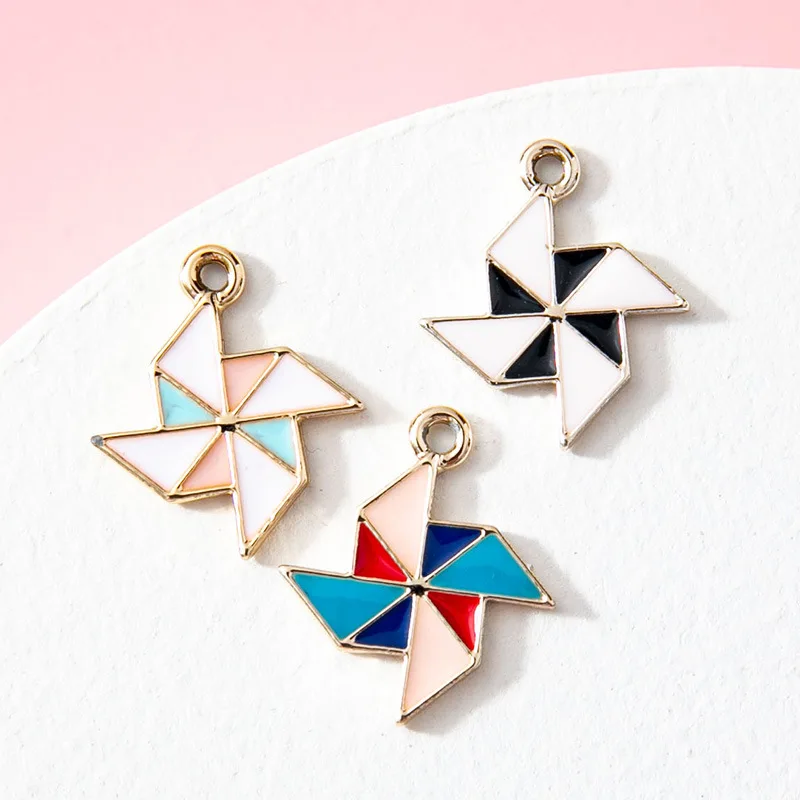 10Pcs Silver Plated Enamel Windmill Charm for Jewerly Making Bracelet Findings Women Pendant Necklace Earrings Accessories DIY
10Pcs Silver Plated Enamel Windmill Charm for Jewerly Making Bracelet Findings Women Pendant Necklace Earrings Accessories DIY