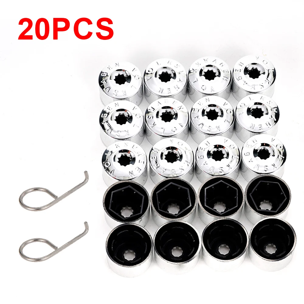 A Set 17MM Wheel Nuts Clips Nut Big Bolt Cover Chrome For Volkswagen Golf Passat Aluminum Alloy Hub Accessories 1K0601173A
A Set 17MM Wheel Nuts Clips Nut Big Bolt Cover Chrome For Volkswagen Golf Passat Aluminum Alloy Hub Accessories 1K0601173A