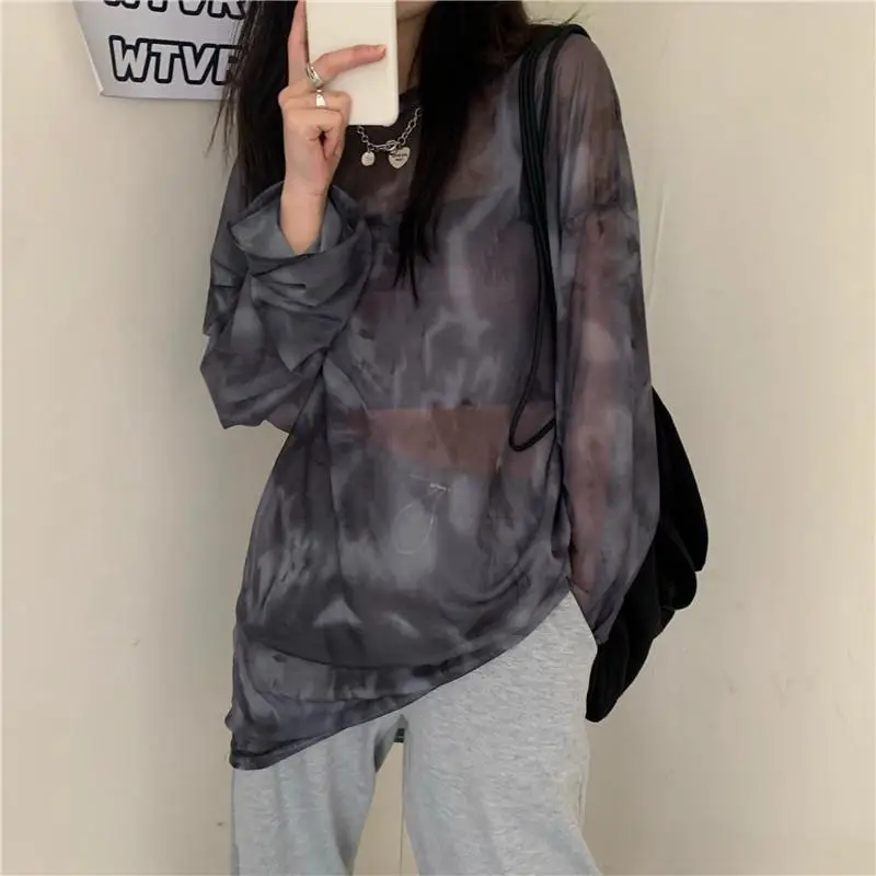 Women Tie Dye Long Sleeve Ladies Spring Loose High Street Stylish Thin Leisure Minimalist Harajuku Ins Comfortable Chic T-shirt
Women Tie Dye Long Sleeve Ladies Spring Loose High Street Stylish Thin Leisure Minimalist Harajuku Ins Comfortable Chic T-shirt