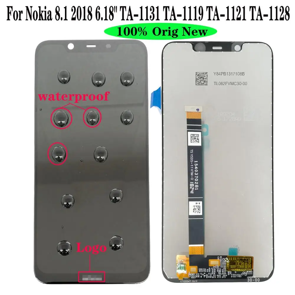 Shyueda IPS 100% Orig New 6.18" For Nokia 8.1 X7 TA-1131 TA-1119 TA-1121 TA-1128 LCD Display Touch Screen Digitizer + Free Tools
Shyueda IPS 100% Orig New 6.18" For Nokia 8.1 X7 TA-1131 TA-1119 TA-1121 TA-1128 LCD Display Touch Screen Digitizer + Free Tools