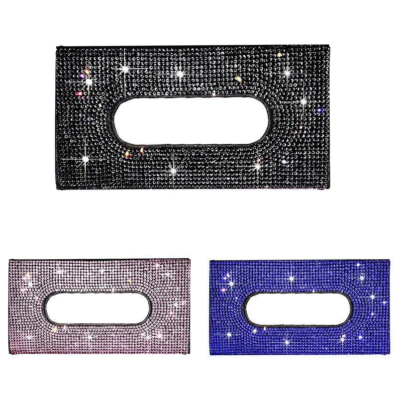 Car Visor Tissue Holder Mask Holder Tissue Box PU Leather Crystals Seatback Tissue Case For Women
Car Visor Tissue Holder Mask Holder Tissue Box PU Leather Crystals Seatback Tissue Case For Women