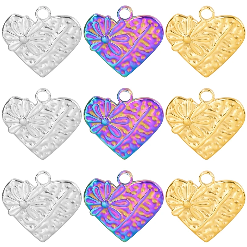 10pcs/lot Heart Stainless Steel Charm Flower Cute Paterrn Pendant Jewelry Making diy Necklaces for Women/Girl Keychain Craft
10pcs/lot Heart Stainless Steel Charm Flower Cute Paterrn Pendant Jewelry Making diy Necklaces for Women/Girl Keychain Craft