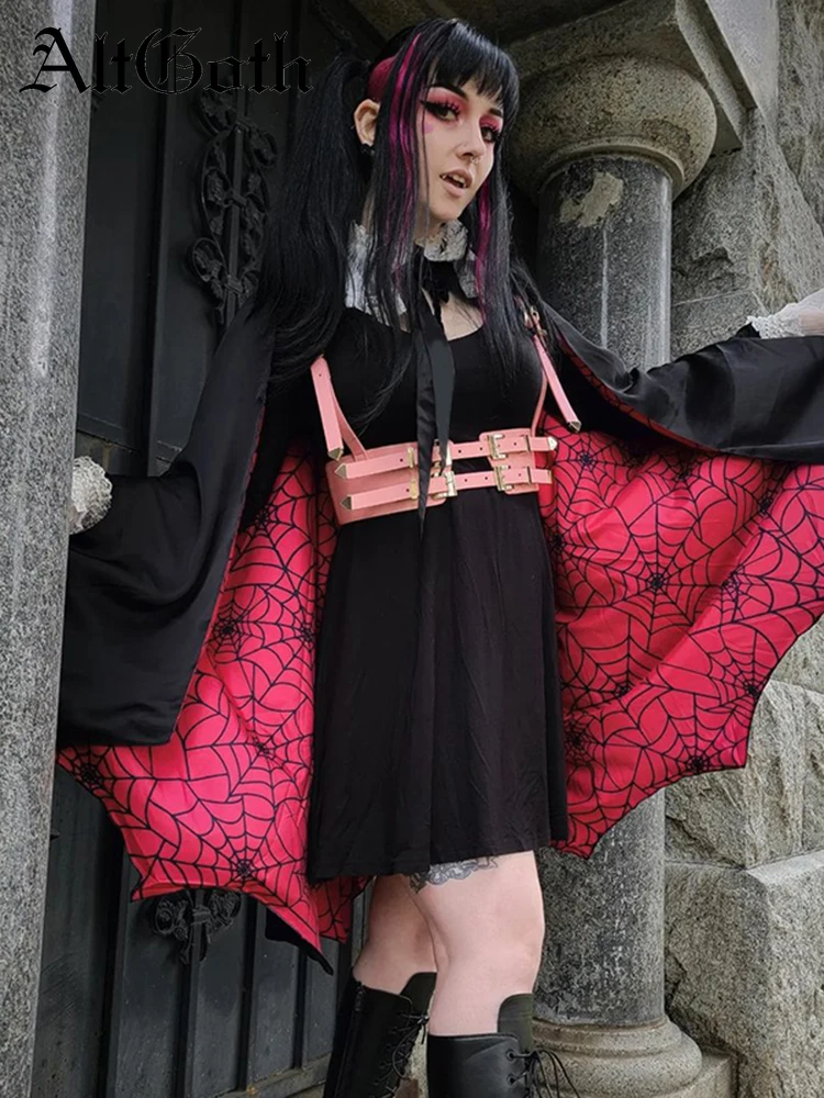 AltGoth Halloween Gothic Dark Cloak Women Vintage Harajuku Cyberpunk Y2k E-girl Spider Web Mesh Patchwork Cosplay Cape Female
AltGoth Halloween Gothic Dark Cloak Women Vintage Harajuku Cyberpunk Y2k E-girl Spider Web Mesh Patchwork Cosplay Cape Female
