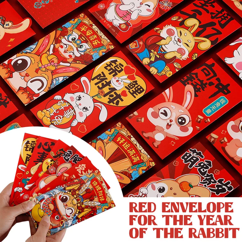 2023 New Year Of The Rabbit China-Chic Red Bag Creative Cartoon Chinese Zodiac New Year Lucky Seal Red Bag For Spring Festival
2023 New Year Of The Rabbit China-Chic Red Bag Creative Cartoon Chinese Zodiac New Year Lucky Seal Red Bag For Spring Festival
