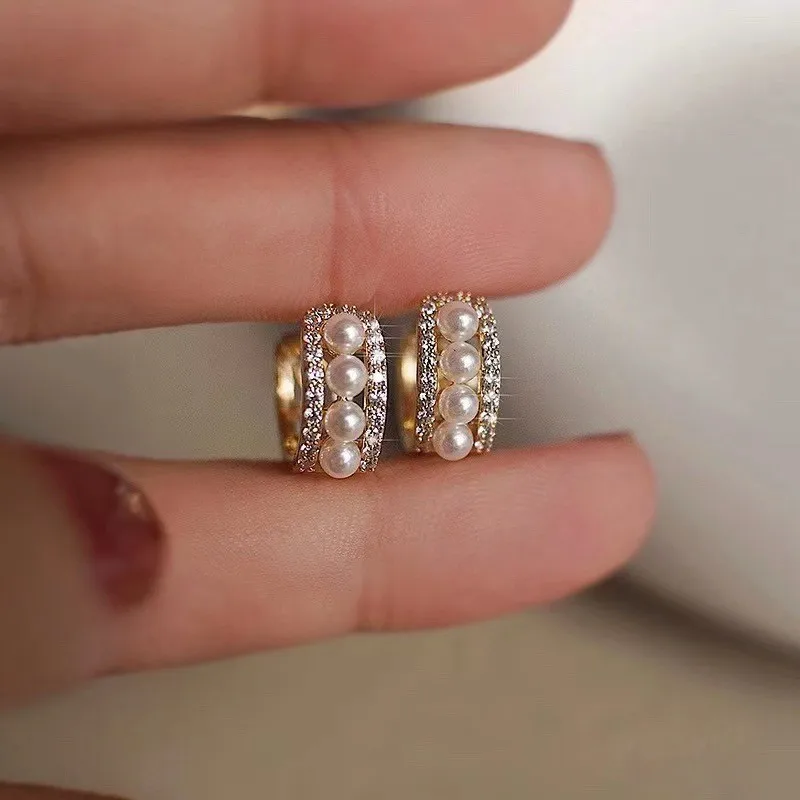 New Arrival Fashion Shiny CZ Zircon Natural Freshwater Pearl 14K Gold Filled Ladies Drop Earrings Jewelry For Women No Fade 
New Arrival Fashion Shiny CZ Zircon Natural Freshwater Pearl 14K Gold Filled Ladies Drop Earrings Jewelry For Women No Fade