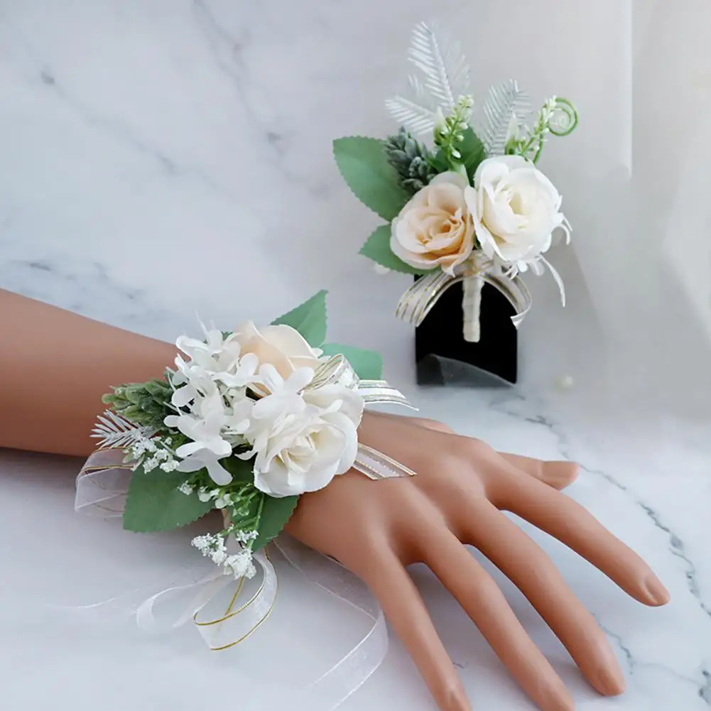2pcs Artificial Corsage Wrist Flower Set Wedding Flowers Accessories For Grooms Bridal Groomsmen Bridesmaids
2pcs Artificial Corsage Wrist Flower Set Wedding Flowers Accessories For Grooms Bridal Groomsmen Bridesmaids