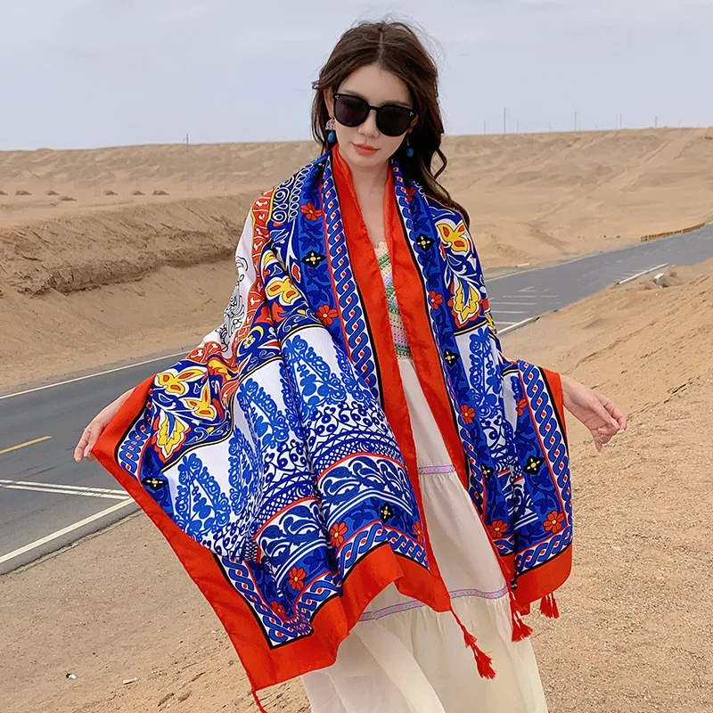 Four seasons leisure travel cape Ethnic wind desert large comfortable breathable scarf Outdoor fashion personality
Four seasons leisure travel cape Ethnic wind desert large comfortable breathable scarf Outdoor fashion personality