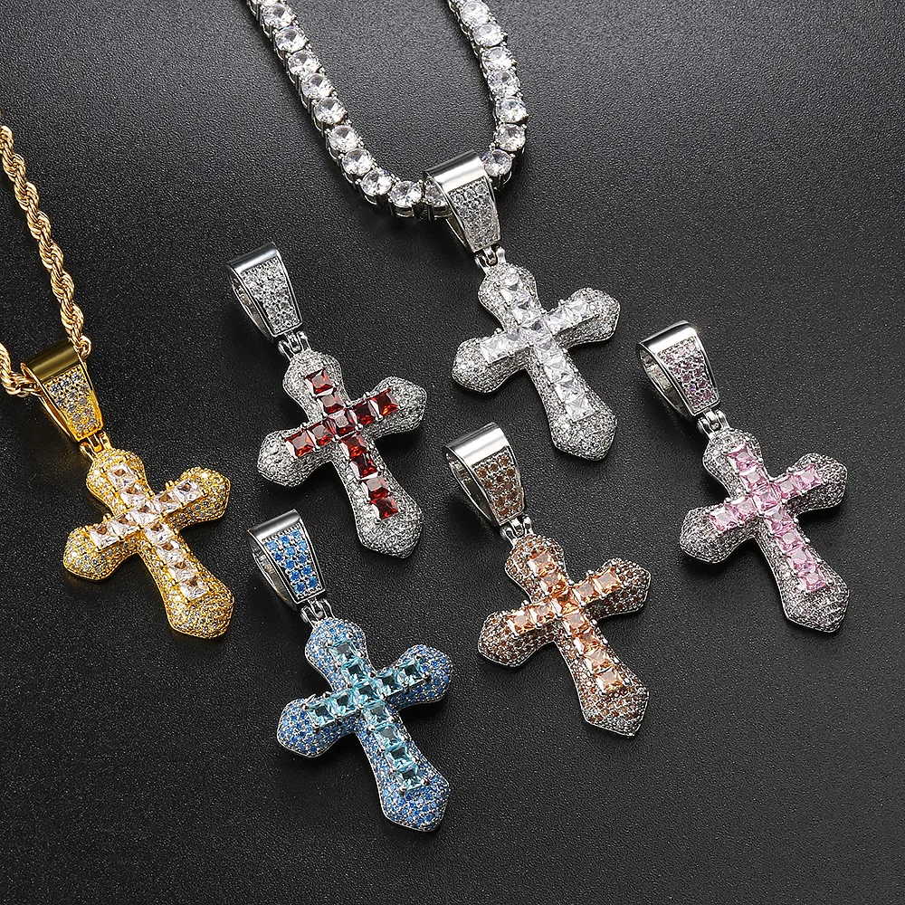 Iced Out Punk Tennis Cross Pendants Necklace for Men Homme Rope Chain on Neck Hip Hop AAA+ CZ Gold Color Hippie Jewelry OHP141
Iced Out Punk Tennis Cross Pendants Necklace for Men Homme Rope Chain on Neck Hip Hop AAA+ CZ Gold Color Hippie Jewelry OHP141