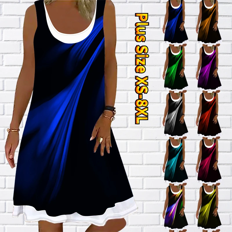 2022 Women's Dress Fashion 3D Vintage Print Knee Length Dress Summer Sleeveless Casual Jumper Skirt Everyday Party Dress
2022 Women's Dress Fashion 3D Vintage Print Knee Length Dress Summer Sleeveless Casual Jumper Skirt Everyday Party Dress