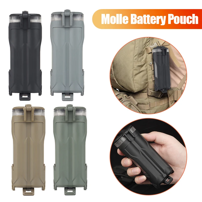 Battery Storage Box Waterproof Battery Carry Case Organizer Dustproof Waterproof Double Hole Hunting MOLLE Airsoft MagazinePouch
Battery Storage Box Waterproof Battery Carry Case Organizer Dustproof Waterproof Double Hole Hunting MOLLE Airsoft MagazinePouch