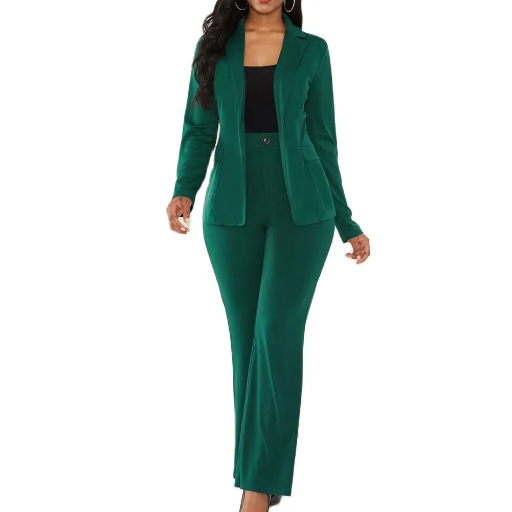 2 Pcs/Set Women Blazer Pants Set Autumn Colorfast Business Suit Wide Leg pants Suit
2 Pcs/Set Women Blazer Pants Set Autumn Colorfast Business Suit Wide Leg pants Suit
