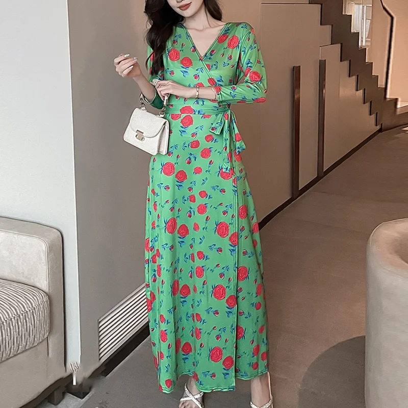 vestidos para mujer Summer Autumn Long Dresses for Women 2023 3/4 Sleeve V Neck Boho Floral Print Tie Waist Cocktail Maxi Dress
vestidos para mujer Summer Autumn Long Dresses for Women 2023 3/4 Sleeve V Neck Boho Floral Print Tie Waist Cocktail Maxi Dress