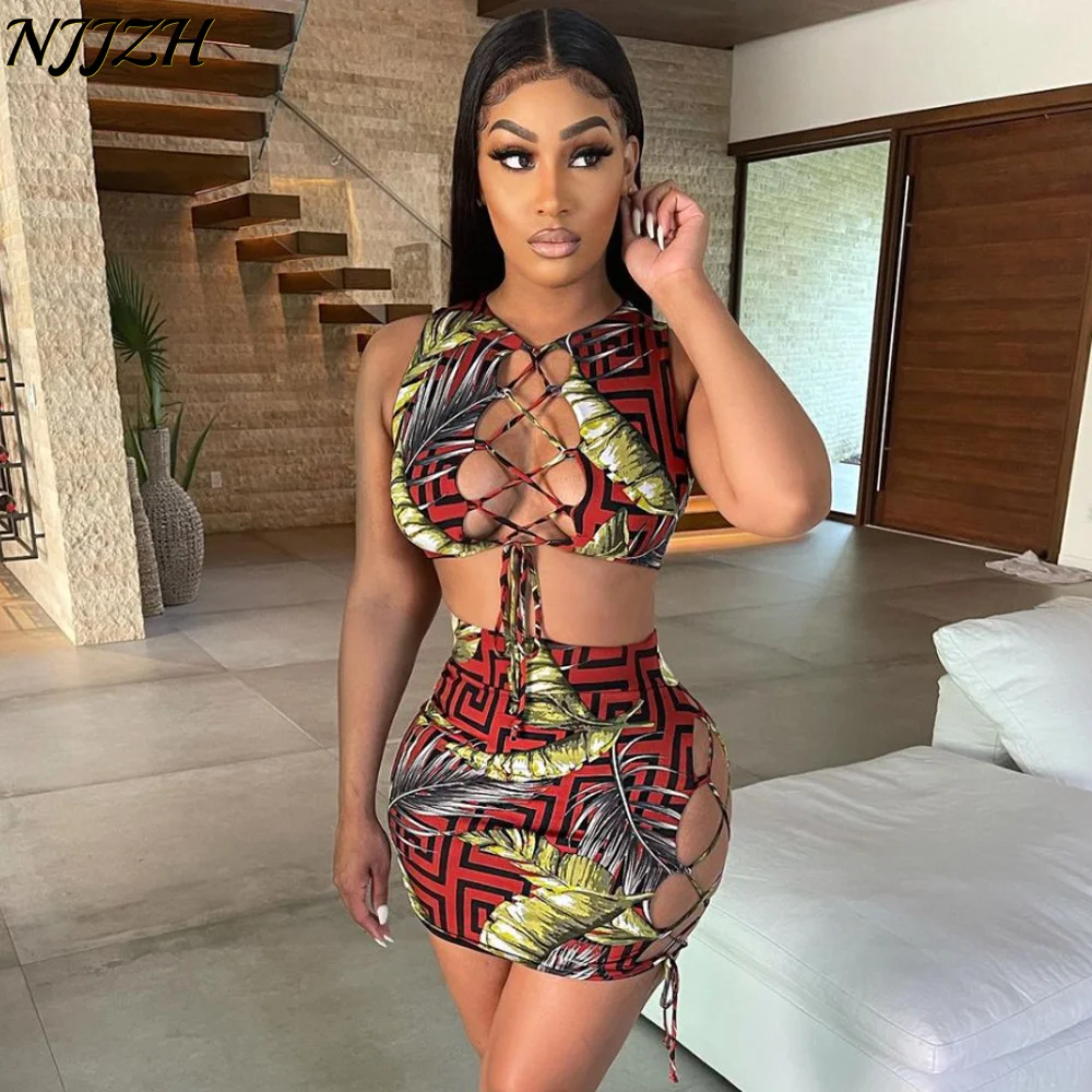 NJJZH 2022 winter spring Fashion Sexy Print Sexy Slim Women Show waist pack hip Drawstring Hollow Out Leisure Sling Casual Set
NJJZH 2022 winter spring Fashion Sexy Print Sexy Slim Women Show waist pack hip Drawstring Hollow Out Leisure Sling Casual Set