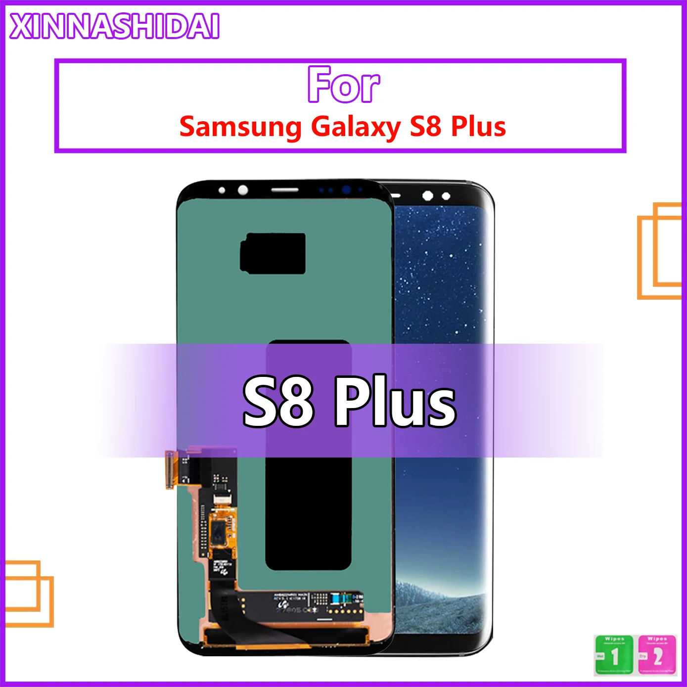 ЖК-дисплей SUPER AMOLED для Samsung Galaxy S8 Plus G955 G955F, дисплей с сенсорным экраном и дигитайзером в сборе, замена с/без рамки
ЖК-дисплей SUPER AMOLED для Samsung Galaxy S8 Plus G955 G955F, дисплей с сенсорным экраном и дигитайзером в сборе, замена с/без рамки