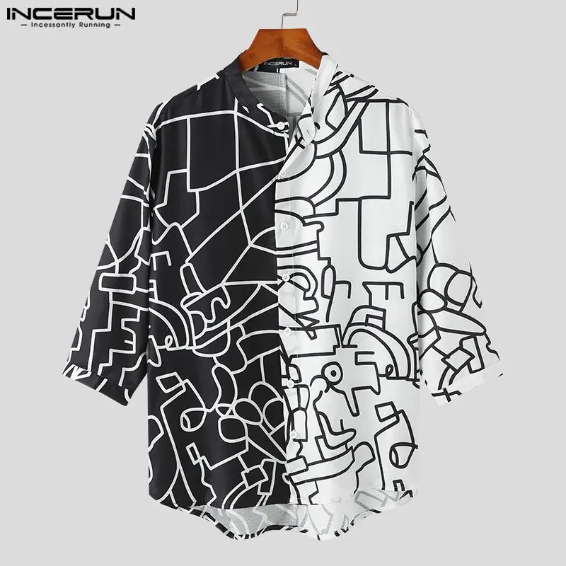 INCERUN Tops 2023 Men Funny Contrast Color Graffiti Printing Shirts Casual Fashionable Male Hot Selling Half Sleeve Blouse S-5XL
INCERUN Tops 2023 Men Funny Contrast Color Graffiti Printing Shirts Casual Fashionable Male Hot Selling Half Sleeve Blouse S-5XL