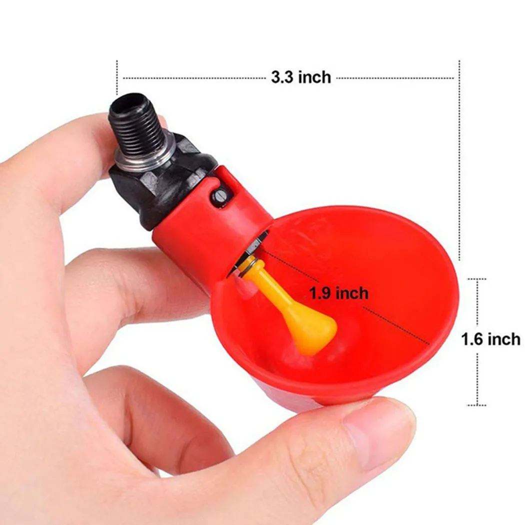 10Pcs Feed Automatic Bird Coop Poultry Chicken Fowl Drinker Water Drinking Dispenser Cup Bowls Plastic Feeding Watering Supplies
10Pcs Feed Automatic Bird Coop Poultry Chicken Fowl Drinker Water Drinking Dispenser Cup Bowls Plastic Feeding Watering Supplies