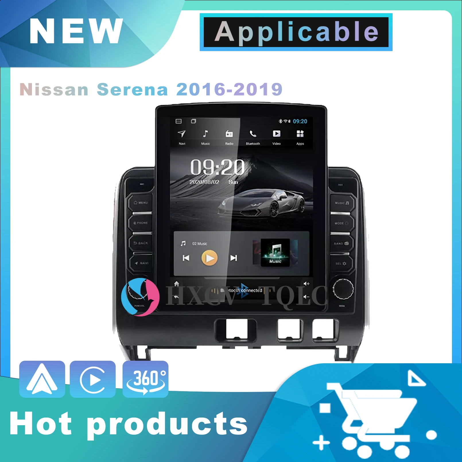 Car Radio Stereo for Nissan Serena 2016- 2019 Renault Alaskan Android 11 Tesla Style Screen Gps Navigator Multimedia DSP 4G 360
Car Radio Stereo for Nissan Serena 2016- 2019 Renault Alaskan Android 11 Tesla Style Screen Gps Navigator Multimedia DSP 4G 360