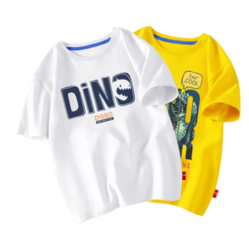 Детская одежда, Детская футболка с коротким рукавом, нижняя рубашка среднего размера для мальчиков, топ из чистого хлопка с круглым вырезом и крокодиловым динозавром
Детская одежда, Детская футболка с коротким рукавом, нижняя рубашка среднего размера для мальчиков, топ из чистого хлопка с круглым вырезом и крокодиловым динозавром