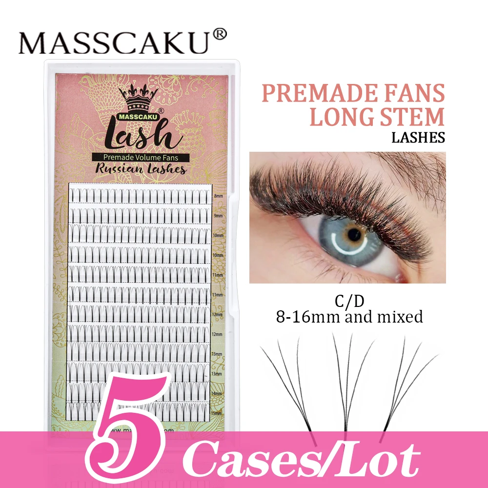 5cases/lot New Arrival Premade Russian Volume Fans Long Stem Lashes Soft Mink Eyelashes Premade Fans Eyelash Extensions Supplies
5cases/lot New Arrival Premade Russian Volume Fans Long Stem Lashes Soft Mink Eyelashes Premade Fans Eyelash Extensions Supplies