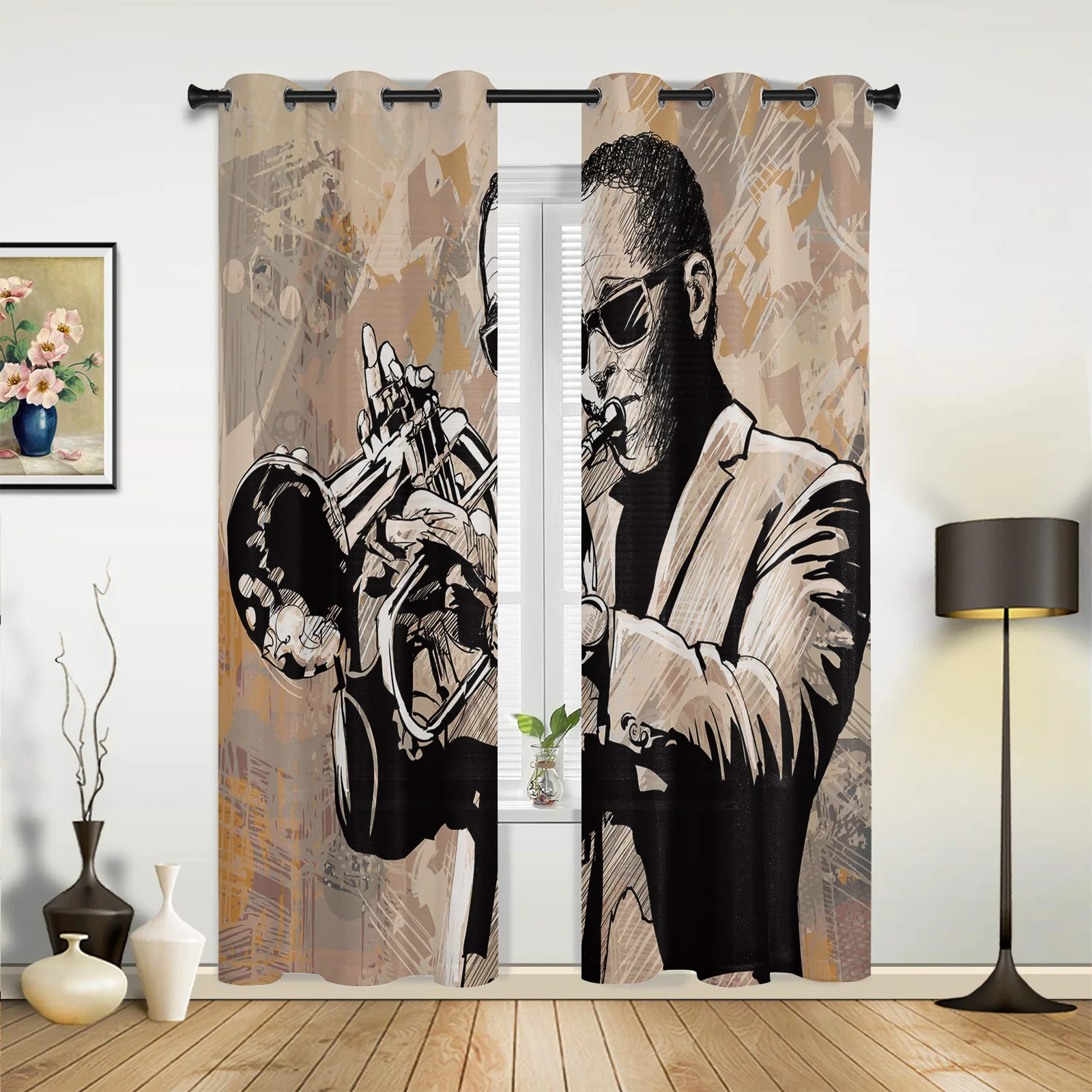 Jazz Man Performer Musician Curtains for Bedroom Living Room Drapes Kitchen Children's Room Window Curtain Modern Home Decor
Jazz Man Performer Musician Curtains for Bedroom Living Room Drapes Kitchen Children's Room Window Curtain Modern Home Decor