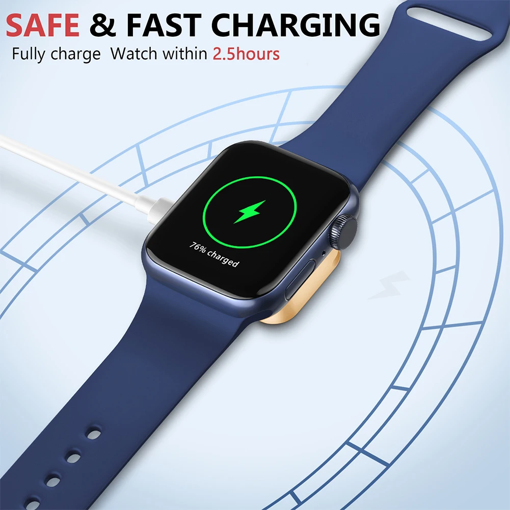 2 in 1 Magnetic Charger Dock Watch Accessories 8 Pin Type-C Wireless Charger Cradle Replacement for Apple Watch Ultra 49mm/8 7 6
2 in 1 Magnetic Charger Dock Watch Accessories 8 Pin Type-C Wireless Charger Cradle Replacement for Apple Watch Ultra 49mm/8 7 6