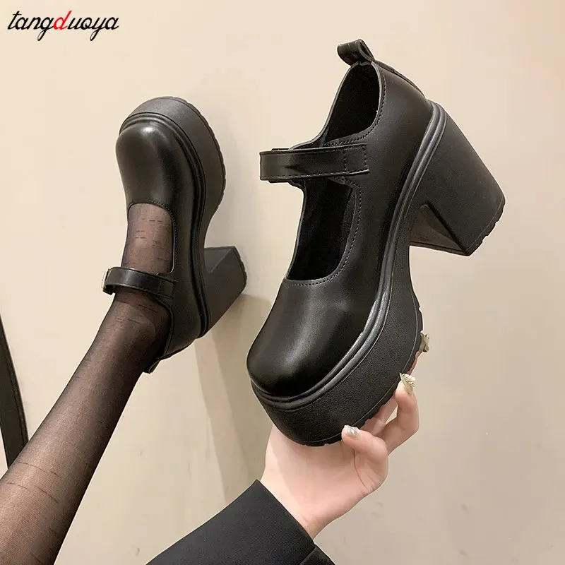 Pumps Shoes High Heels New Lolita Shoes 2023 Women Buckle Leather Shoes Women Fashion Girls Platform Flats Mary Jane Shoes
Pumps Shoes High Heels New Lolita Shoes 2023 Women Buckle Leather Shoes Women Fashion Girls Platform Flats Mary Jane Shoes