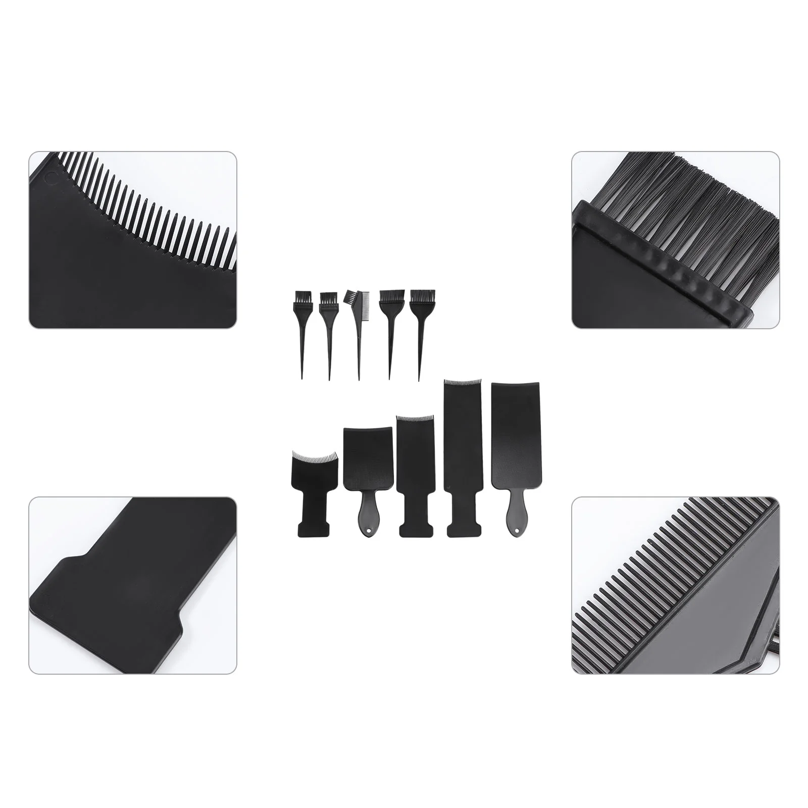 10pcs Hair Dyeing Tools Professional Plastic Reusable Comb Board Highlighting Board Hair Coloring Brush for Home Barder
10pcs Hair Dyeing Tools Professional Plastic Reusable Comb Board Highlighting Board Hair Coloring Brush for Home Barder
