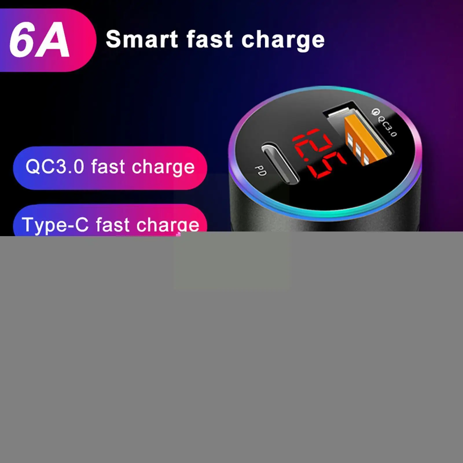 Автомобильное зарядное устройство, адаптер 36 Вт 6A USB Type C PD QC 3,0 для быстрой зарядки IPhone 13 12 11 Pro Max 8 Xiaomi Samsung Car Electroni A3R5
Автомобильное зарядное устройство, адаптер 36 Вт 6A USB Type C PD QC 3,0 для быстрой зарядки IPhone 13 12 11 Pro Max 8 Xiaomi Samsung Car Electroni A3R5