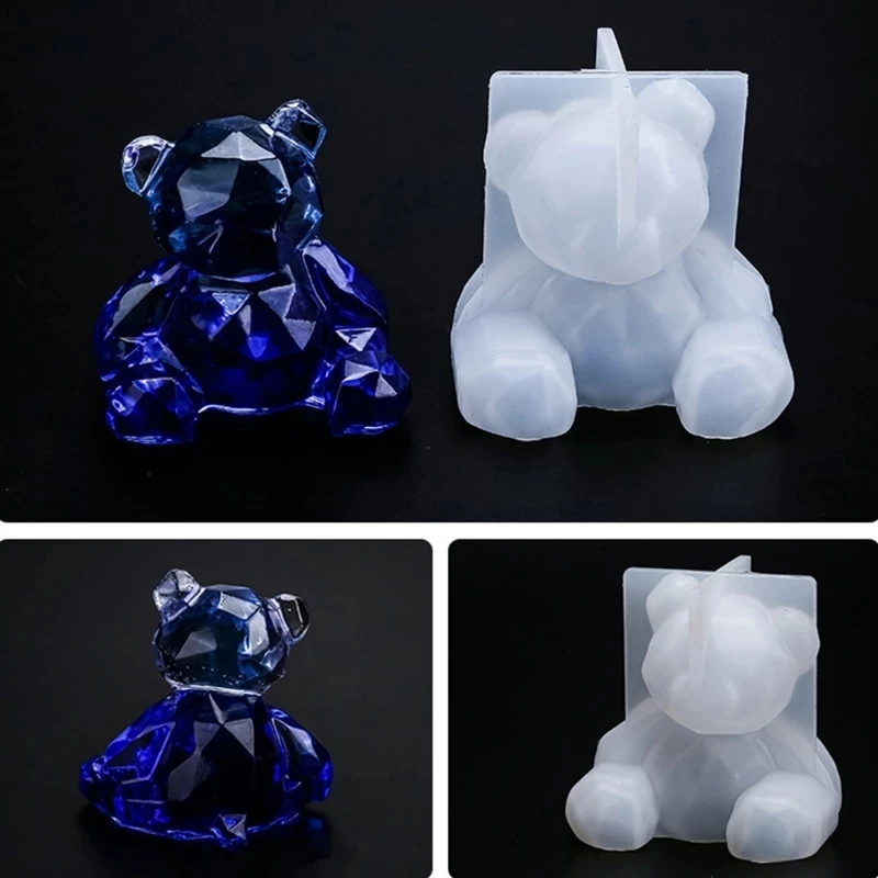 NEW 3D Bear Crystal Epoxy Mould DIY Paddington Bear Desktop Ornament for Home Decoration Handicraft Making Silicone Mold Gift
NEW 3D Bear Crystal Epoxy Mould DIY Paddington Bear Desktop Ornament for Home Decoration Handicraft Making Silicone Mold Gift