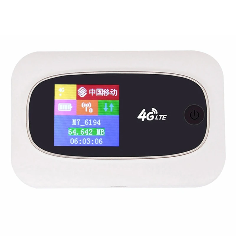 Портативный беспроводной маршрутизатор Mifi, 150 Мбит/с, цветной экран, Wi-Fi роутер, карманная Мобильная точка доступа Wi-Fi со слотом для Sim-карты
Портативный беспроводной маршрутизатор Mifi, 150 Мбит/с, цветной экран, Wi-Fi роутер, карманная Мобильная точка доступа Wi-Fi со слотом для Sim-карты