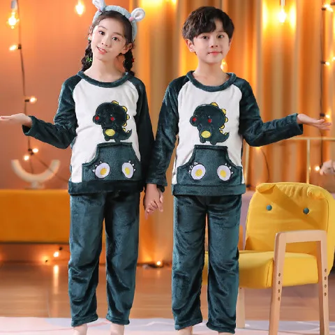 New Arrivals 2021 Autumn Winter Warm Flannel Children Pajamas Set Cute Sleepwear Suit Girls Nightwear Pants Boys Set Kids Gift
New Arrivals 2021 Autumn Winter Warm Flannel Children Pajamas Set Cute Sleepwear Suit Girls Nightwear Pants Boys Set Kids Gift
