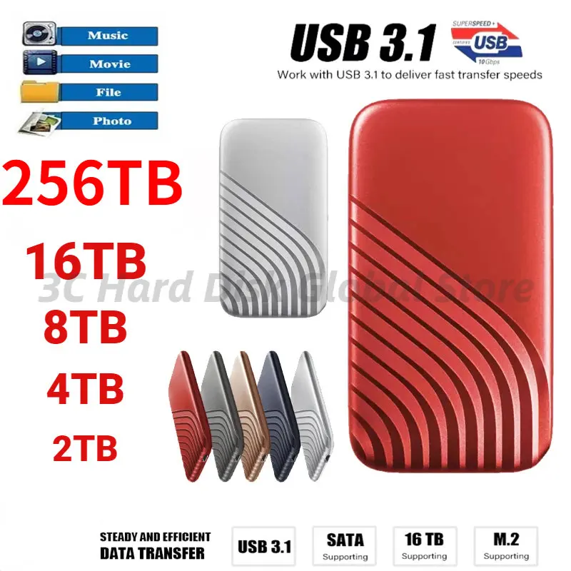 Высокоскоростной мини-Накопитель SSD 2 ТБ, мобильный Твердотельный накопитель 256 ТБ, внешний накопитель, жесткий диск Type-C USB интерфейс SSD для н...
Высокоскоростной мини-Накопитель SSD 2 ТБ, мобильный Твердотельный накопитель 256 ТБ, внешний накопитель, жесткий диск Type-C USB интерфейс SSD для н...