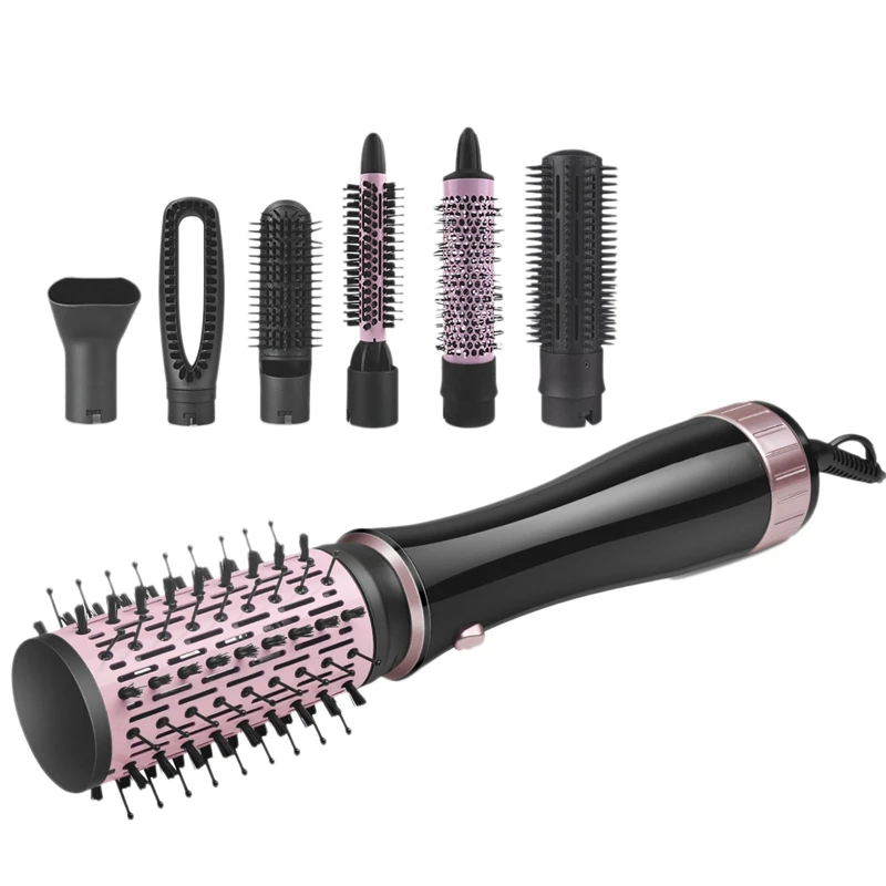 7 In 1 Hot-Air Brush Blow Dryer Electric Hair Dryer Hair Curling Iron Rotating Brush Hairdryer Hairstyling Tools EU Plug
7 In 1 Hot-Air Brush Blow Dryer Electric Hair Dryer Hair Curling Iron Rotating Brush Hairdryer Hairstyling Tools EU Plug