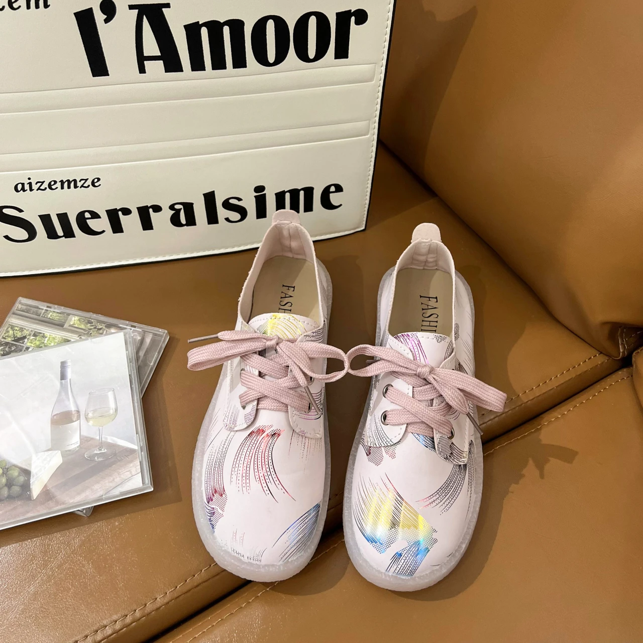 Women's Vulcanize Shoes Fall 2022 Women's Sneakers Pink Women's Casual Flats Designer Shoes Platform Shoes Zapatillas De Mujer
Women's Vulcanize Shoes Fall 2022 Women's Sneakers Pink Women's Casual Flats Designer Shoes Platform Shoes Zapatillas De Mujer
