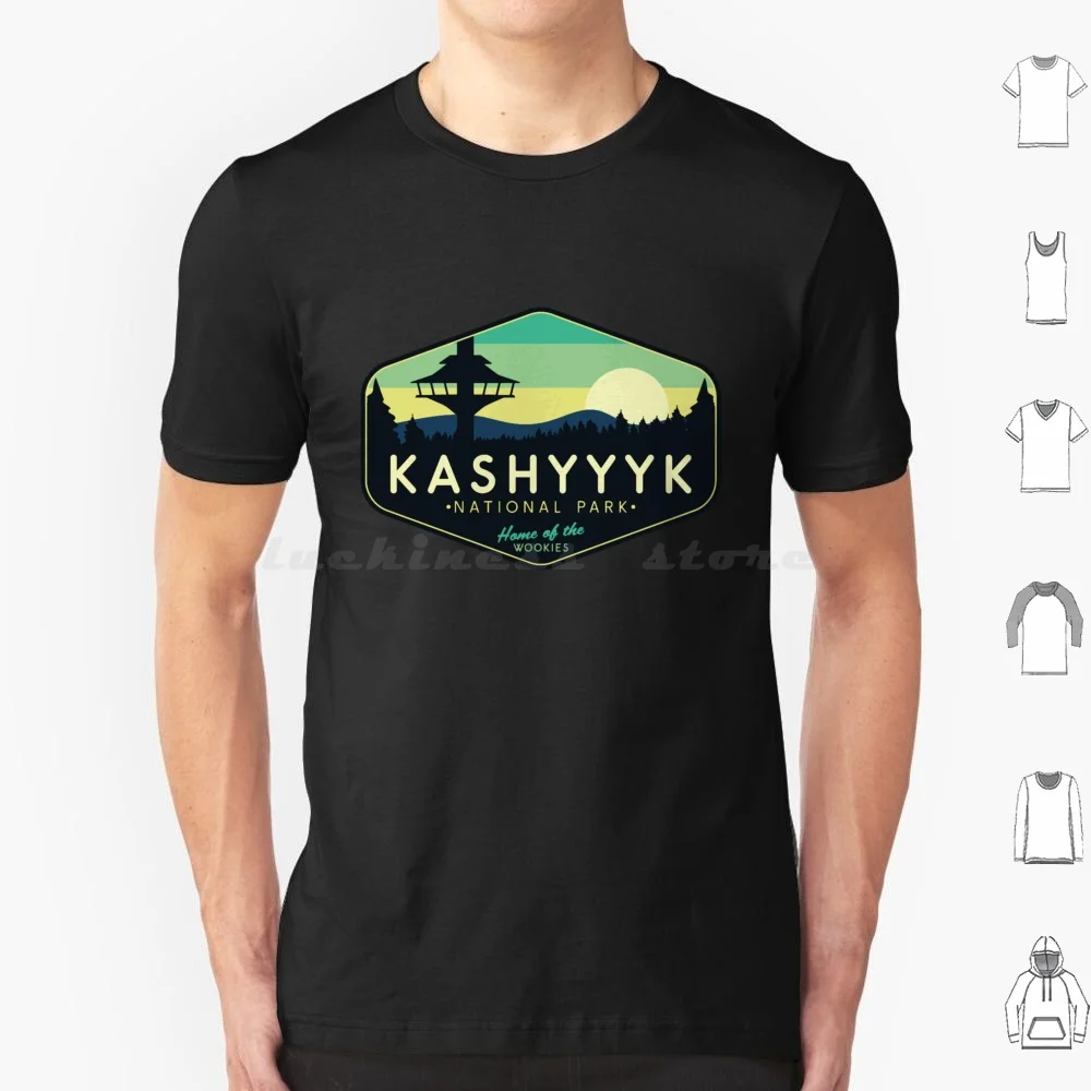 Футболка Kashyyyk с Национальным парком большие размеры 100% хлопок Люк Скайуокер