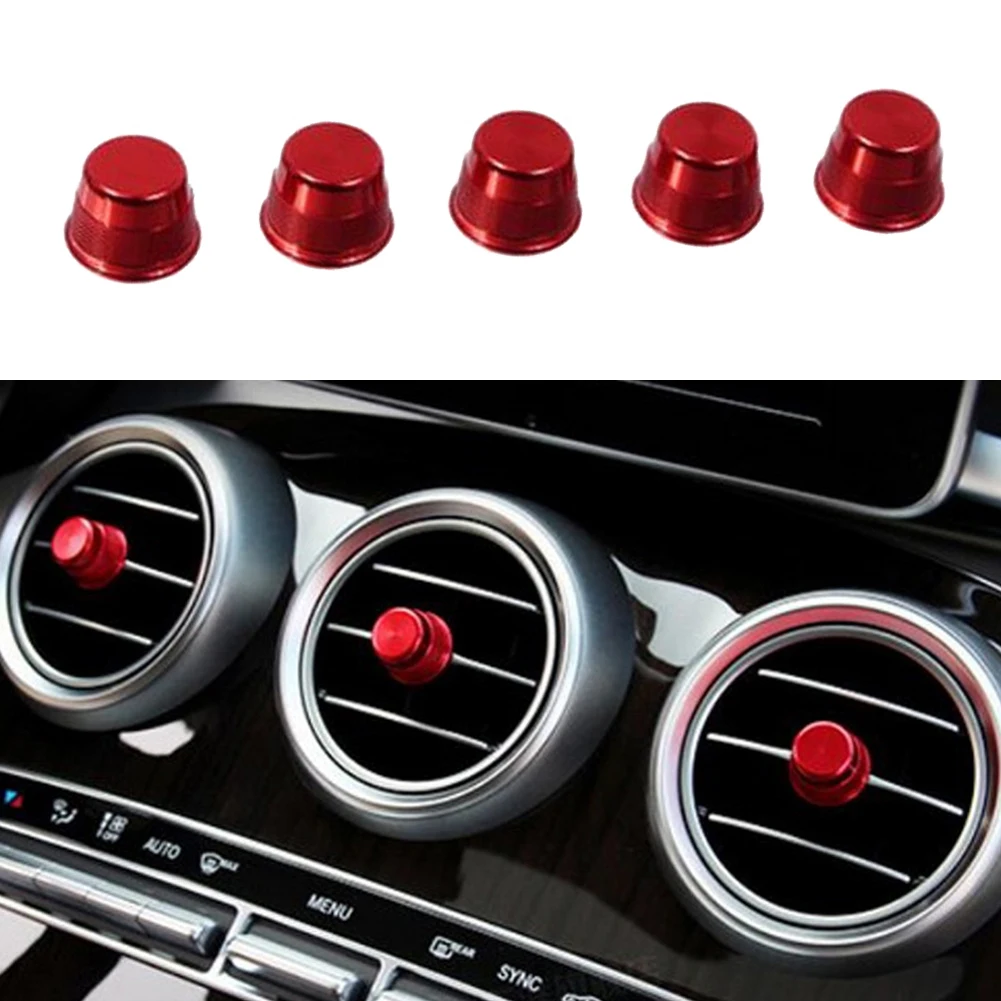 5 Pcs/set Red Aluminum Alloy Car Air Vent Outlet Knob Cover For Mercedes-Benz C Class W205 GLC 2015-2019
5 Pcs/set Red Aluminum Alloy Car Air Vent Outlet Knob Cover For Mercedes-Benz C Class W205 GLC 2015-2019