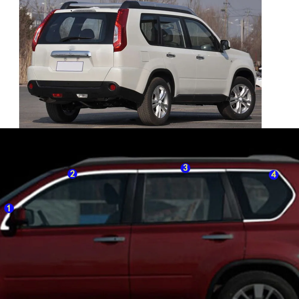 Car Sticker Stainless Steel Garnish Pillar Window Middle Strip Trim Frame Hoods For Nissan X-Trail XTrail Rogue T31 2008-2013
Car Sticker Stainless Steel Garnish Pillar Window Middle Strip Trim Frame Hoods For Nissan X-Trail XTrail Rogue T31 2008-2013