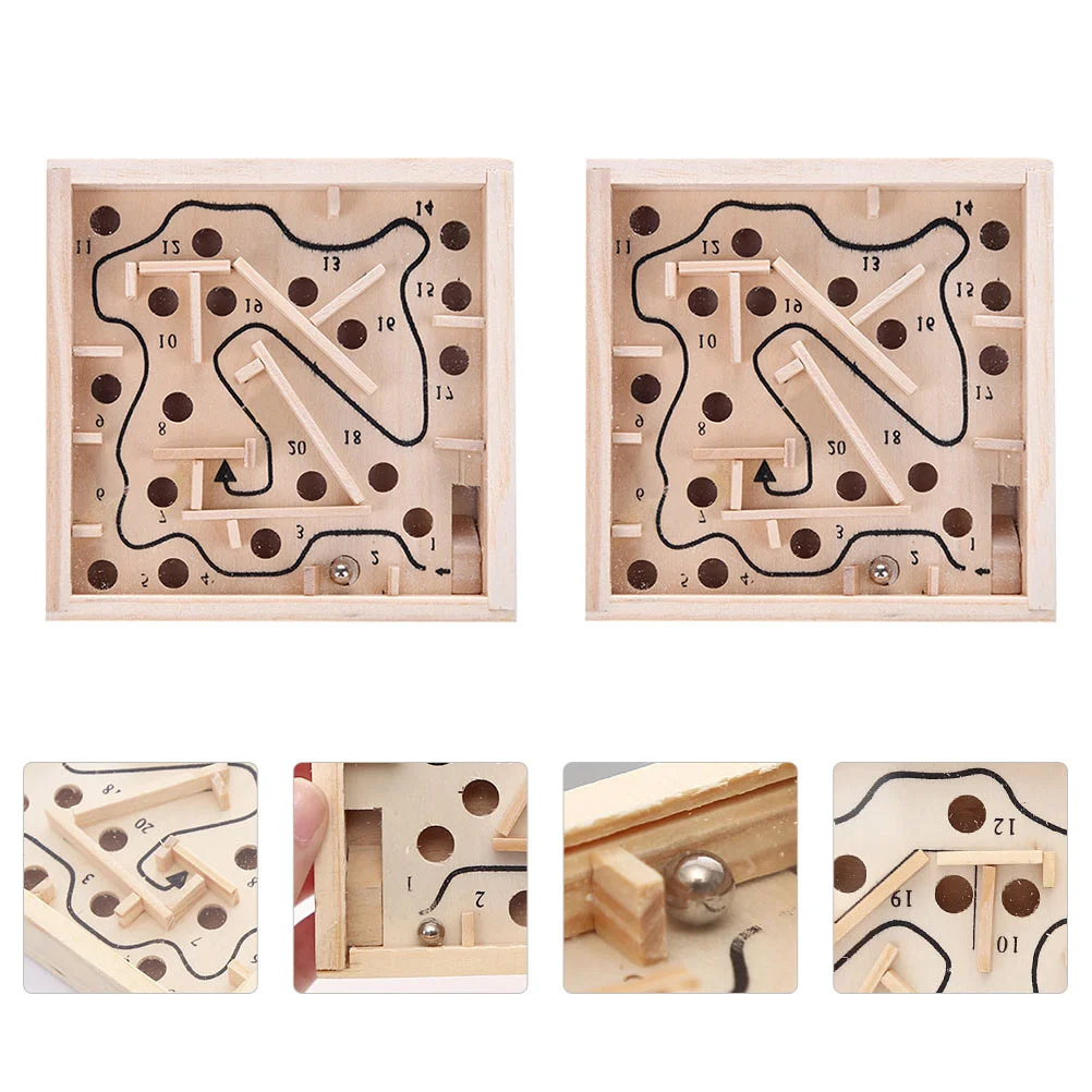 2 Pcs Building Blocks Wooden Bead Maze Puzzling Game Toys Labyrinth Beads Board Preschool
2 Pcs Building Blocks Wooden Bead Maze Puzzling Game Toys Labyrinth Beads Board Preschool