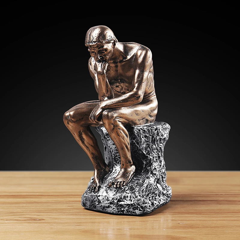 VILEAD 26cm Resin Thinkers Statue Retro Creative People Ornaments Home Decorations Accessories Handmade Craft Office Interior
VILEAD 26cm Resin Thinkers Statue Retro Creative People Ornaments Home Decorations Accessories Handmade Craft Office Interior