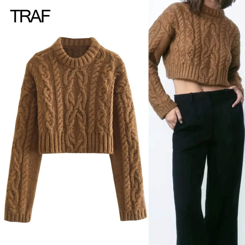 Женский укороченный свитер с длинным рукавом, на осень/зиму
Женский укороченный свитер с длинным рукавом, на осень/зиму